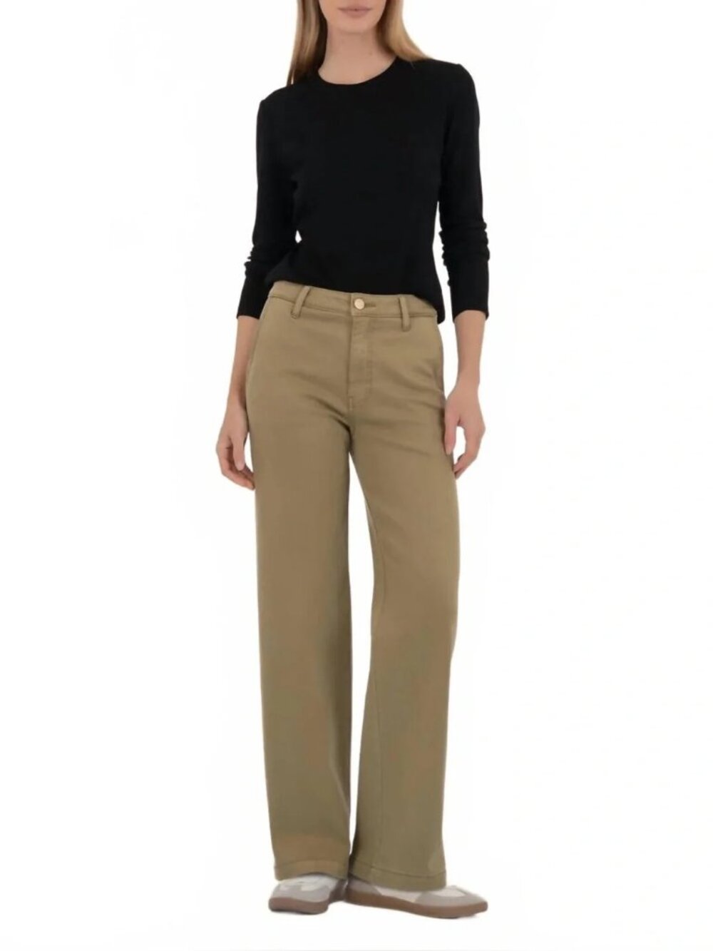NWT Kut Miller High Rise Straight Leg Pant - Palm